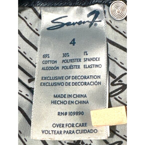 Seven7 Weekend Slim Fit Jean Flattering Straight Leg Super Stretch Denim Size 4 - Picture 6 of 14